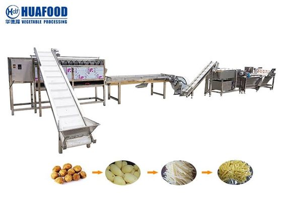 Промышленная линия технологическая линия стирки картошки французского картофеля фри 500kg/H прокладки картошки